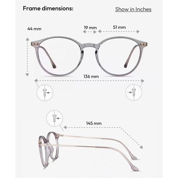 Clear purple frames - Picture 5 of 5